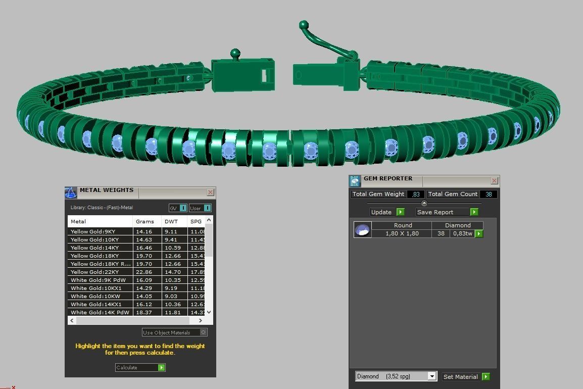 Exclusive Bracelet model 3D printable model 0019 3D print model_19