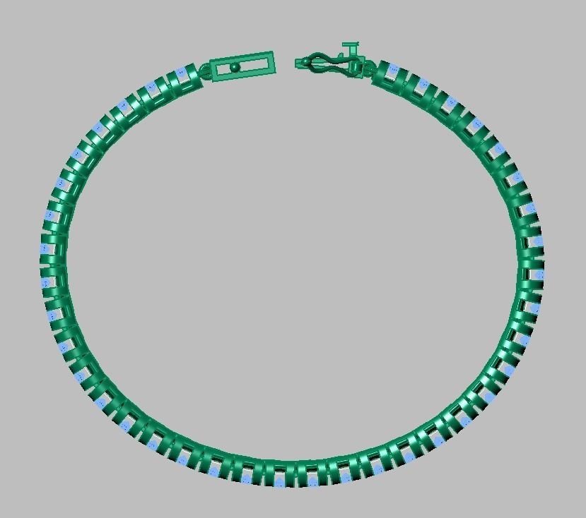 Exclusive Bracelet model 3D printable model 0019 3D print model_16