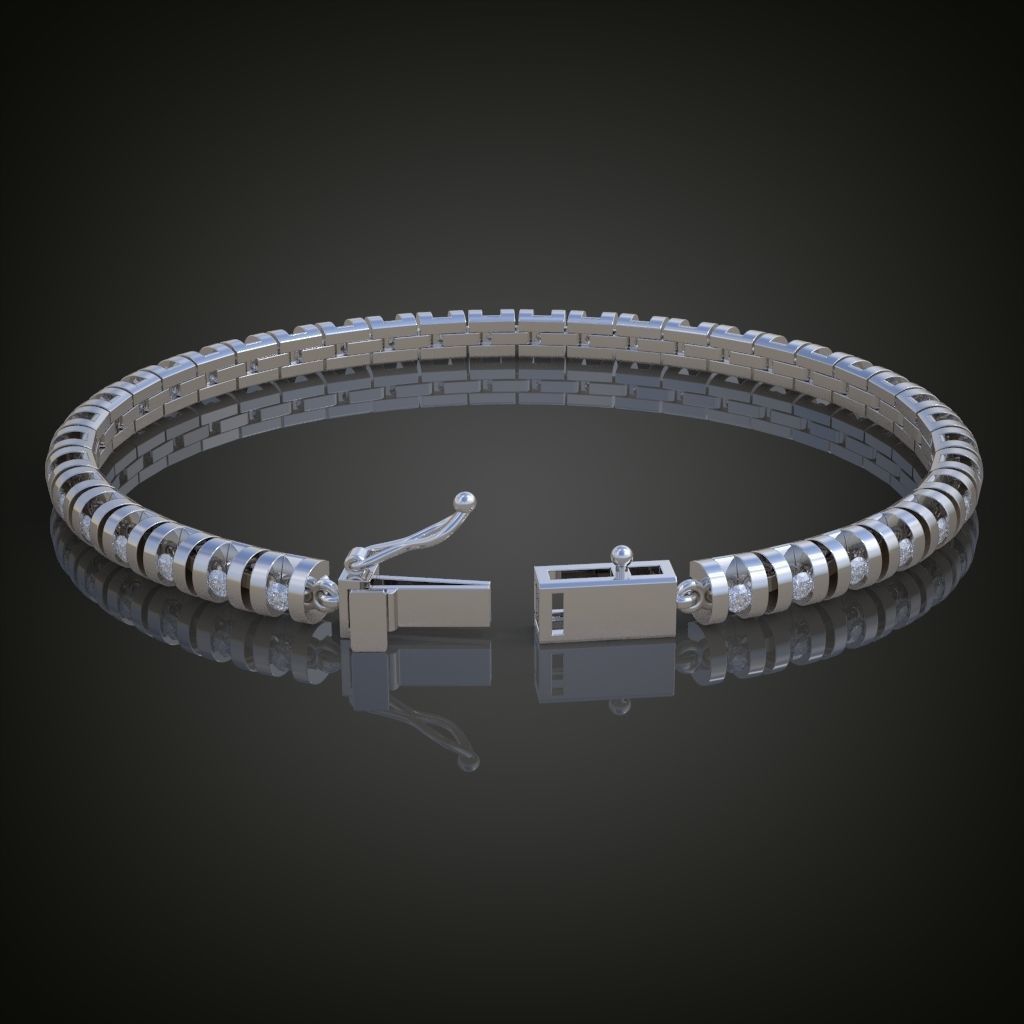 Exclusive Bracelet model 3D printable model 0019 3D print model_10