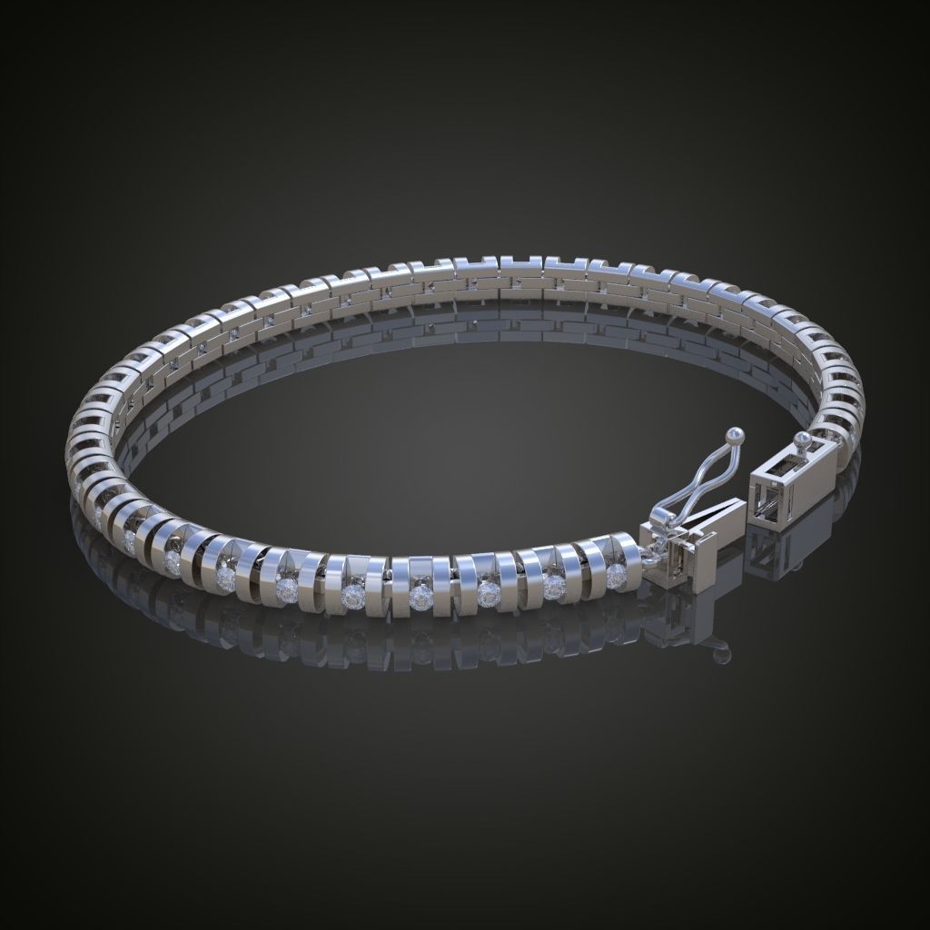 Exclusive Bracelet model 3D printable model 0019 3D print model_9