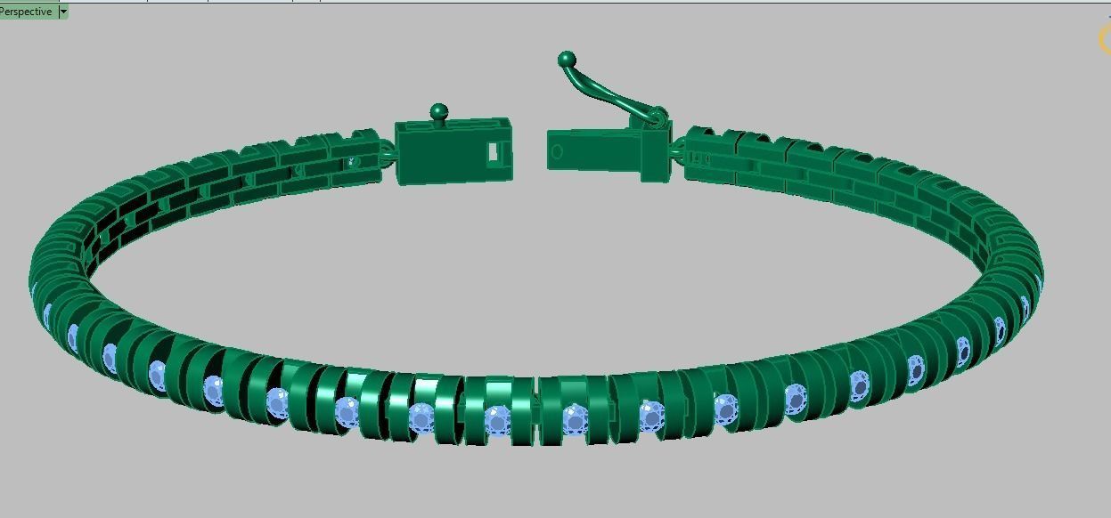 Exclusive Bracelet model 3D printable model 0019 3D print model_18