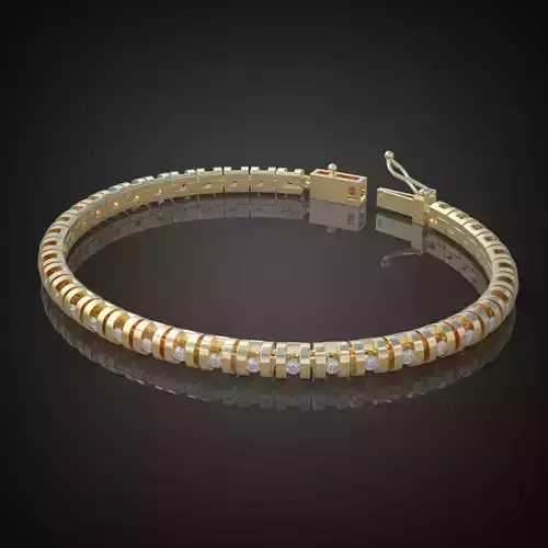 Exclusive Bracelet model 3D printable model 0019 3D print model