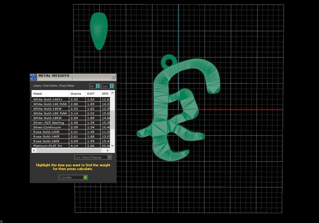 Model 857 Initial K Letter Pendant 3D print model_11