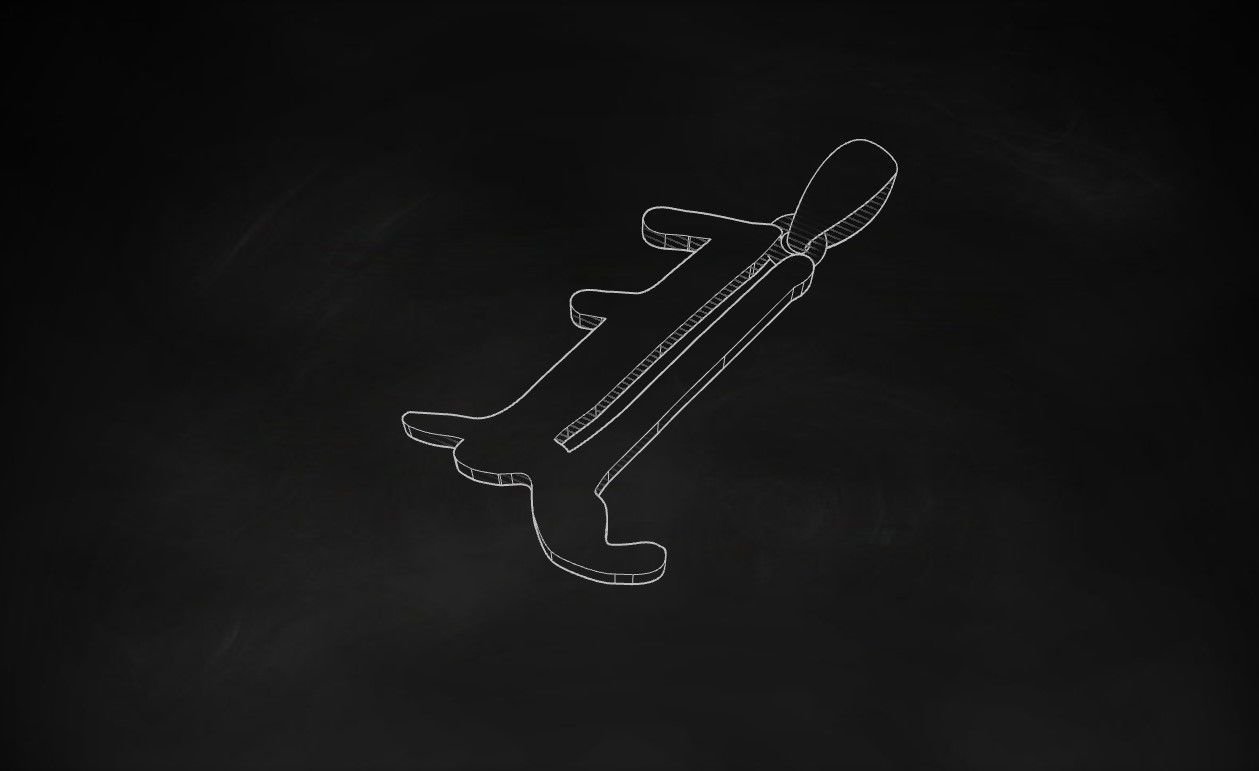 Model 858 Initial L Letter Pendant 3D print model_9