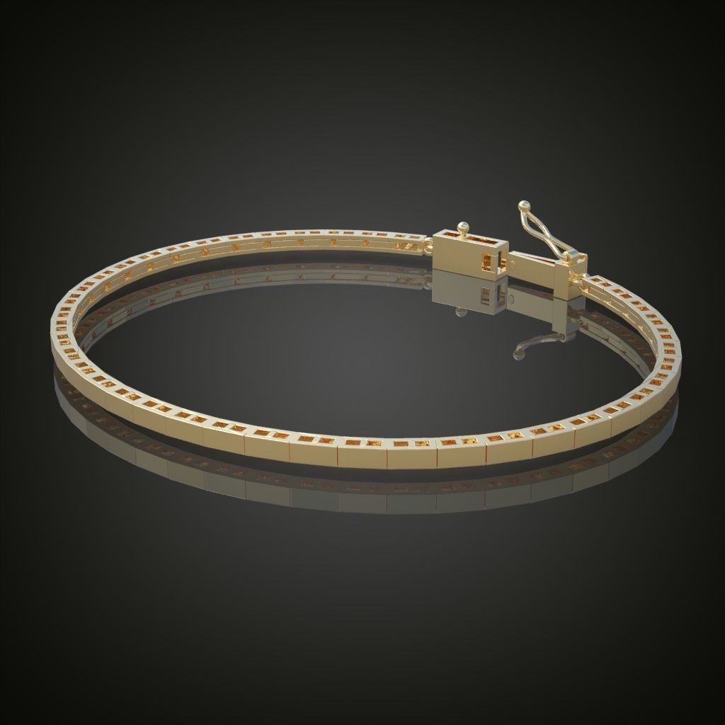 Exclusive Bracelet model 3D printable model 0021 3D print model_1