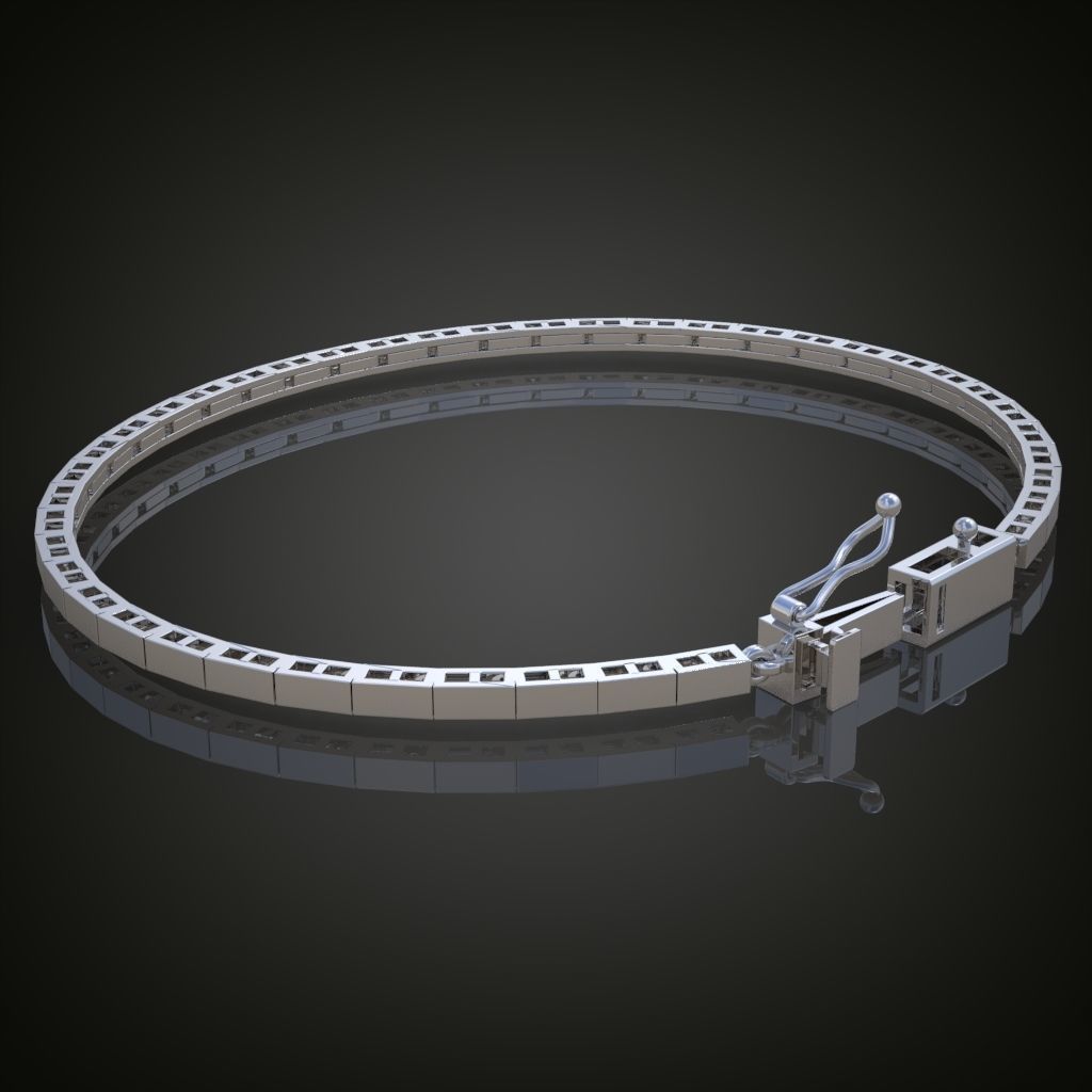 Exclusive Bracelet model 3D printable model 0021 3D print model_9