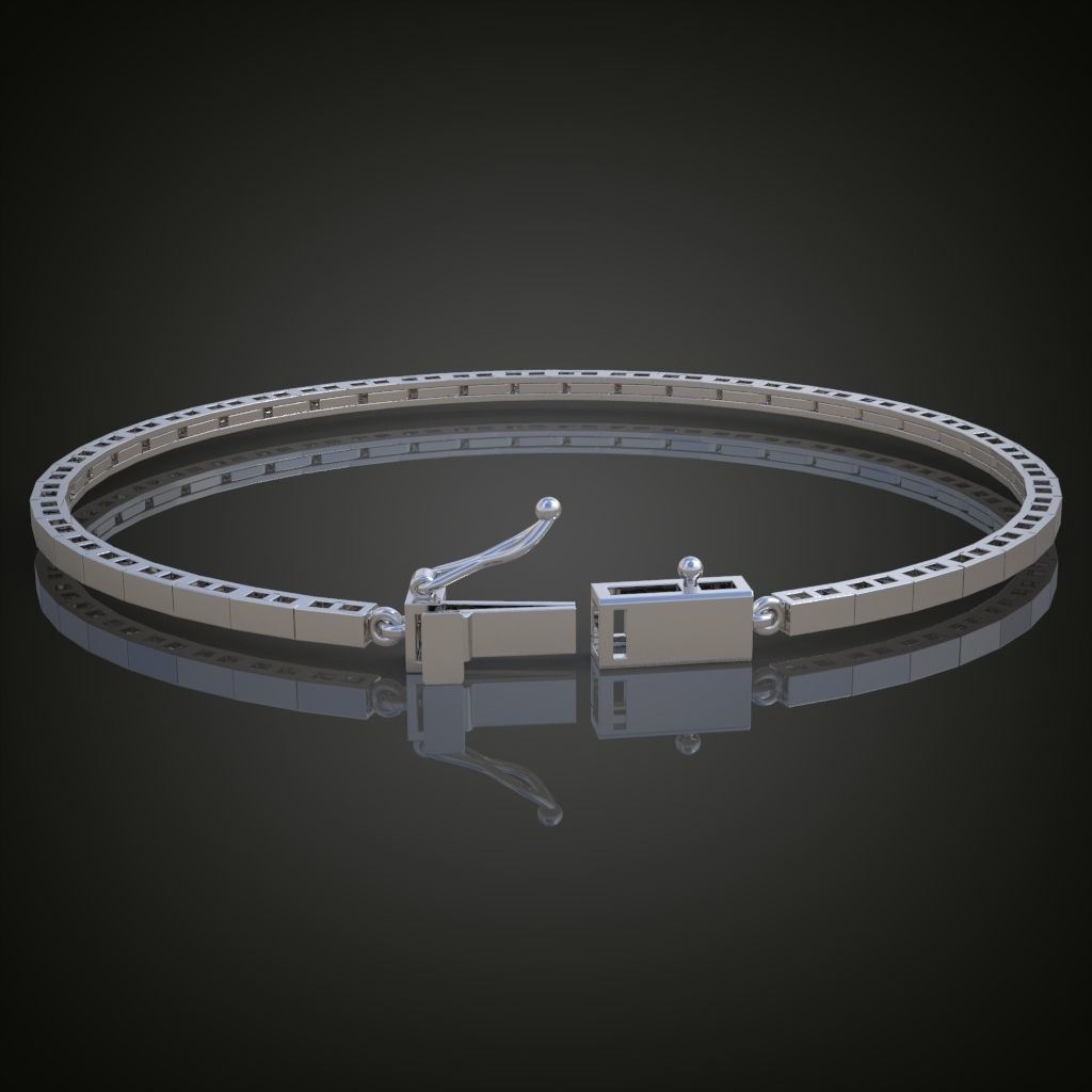 Exclusive Bracelet model 3D printable model 0021 3D print model_10