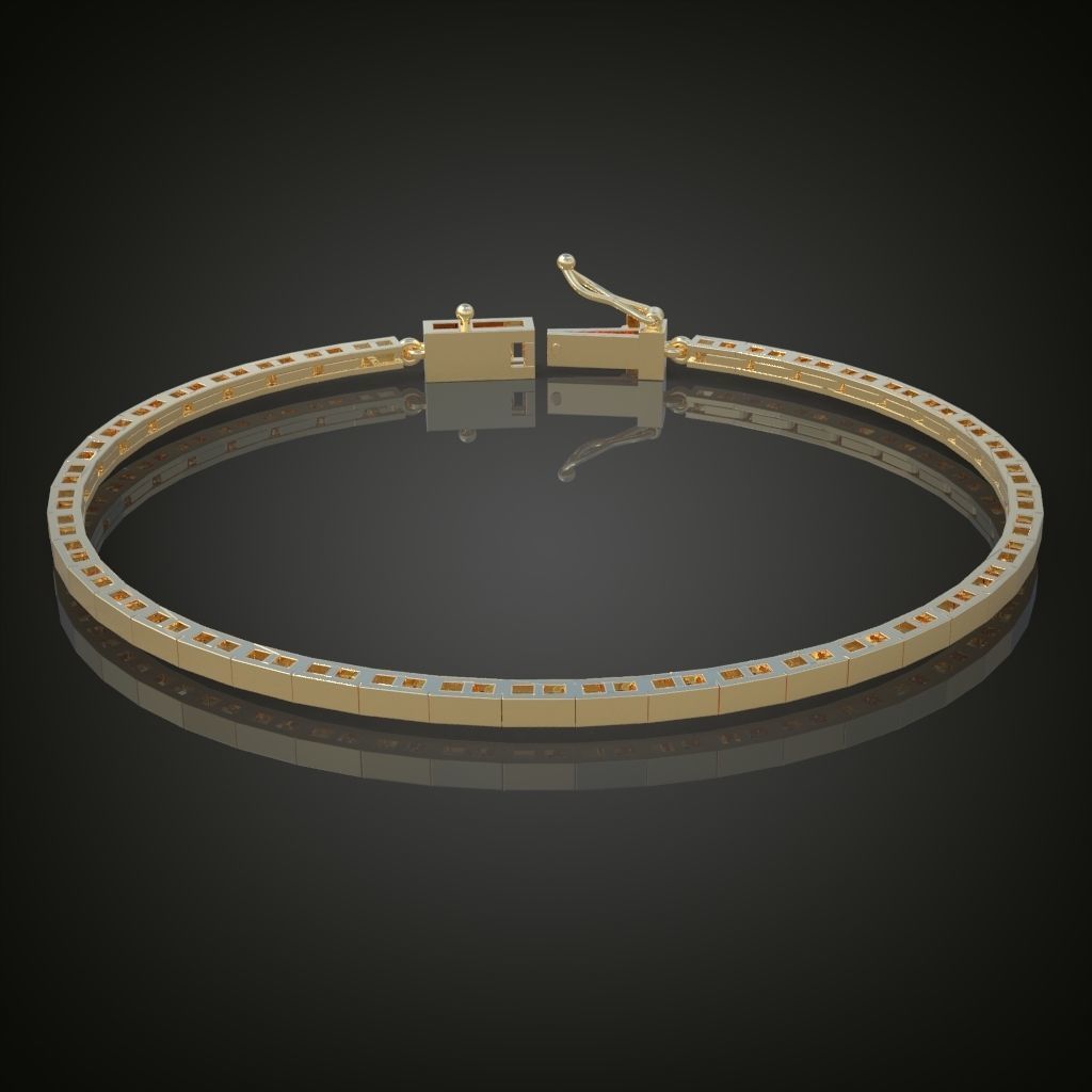 Exclusive Bracelet model 3D printable model 0021 3D print model_5
