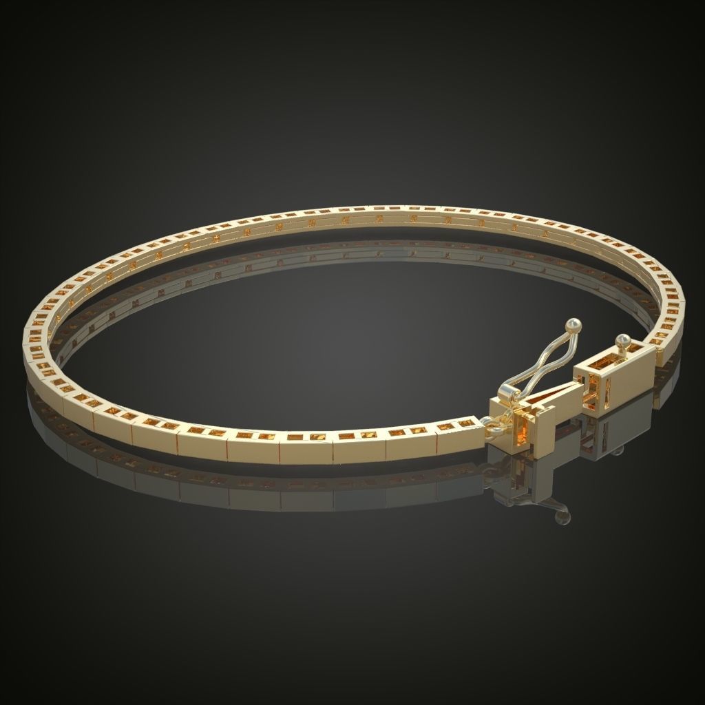 Exclusive Bracelet model 3D printable model 0021 3D print model_8