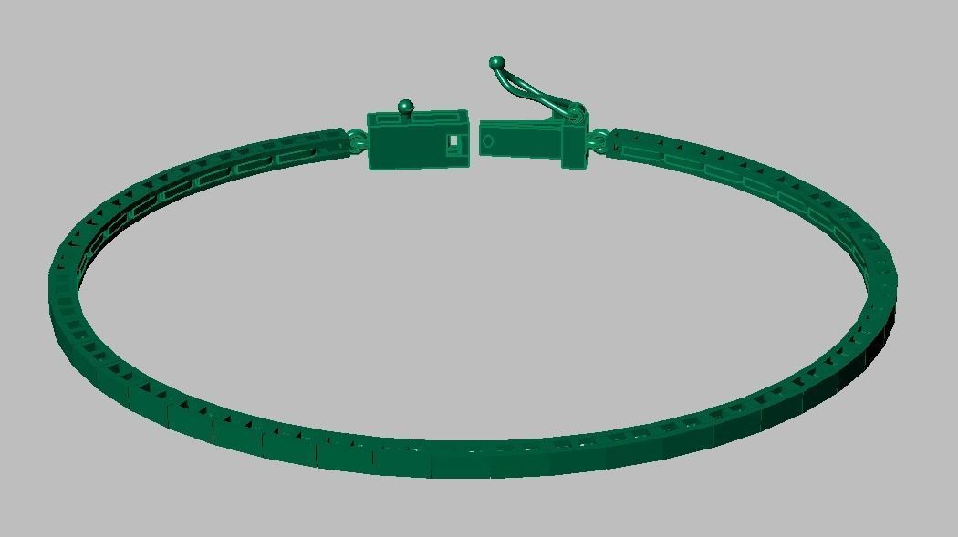 Exclusive Bracelet model 3D printable model 0021 3D print model_18