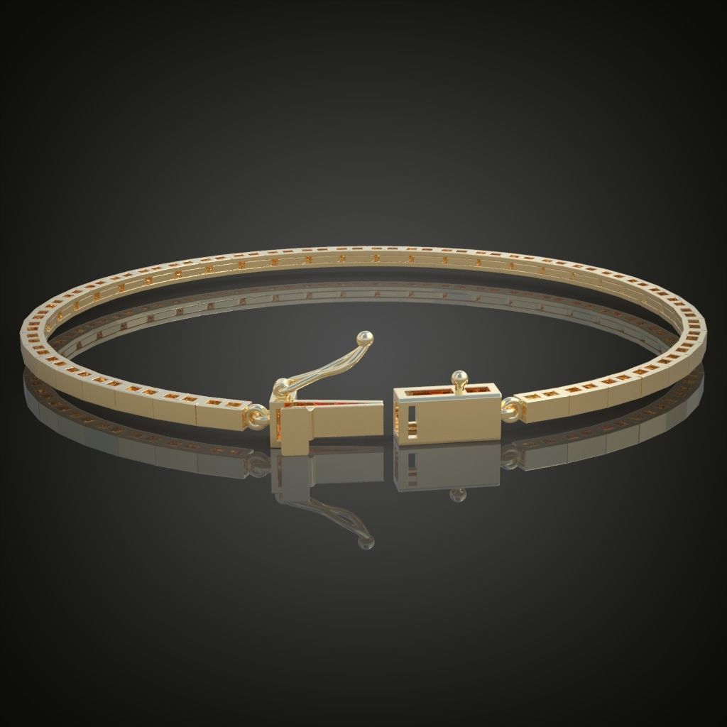Exclusive Bracelet model 3D printable model 0021 3D print model_11