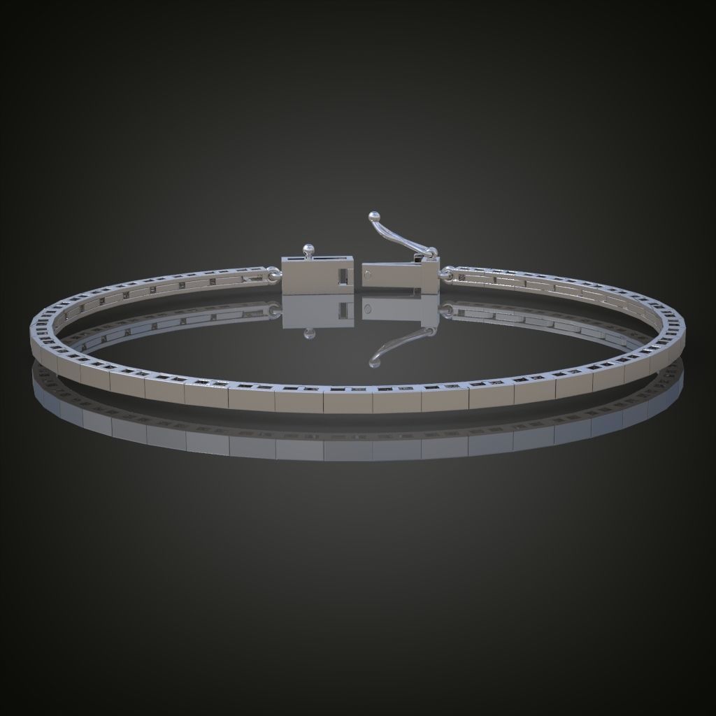 Exclusive Bracelet model 3D printable model 0021 3D print model_7