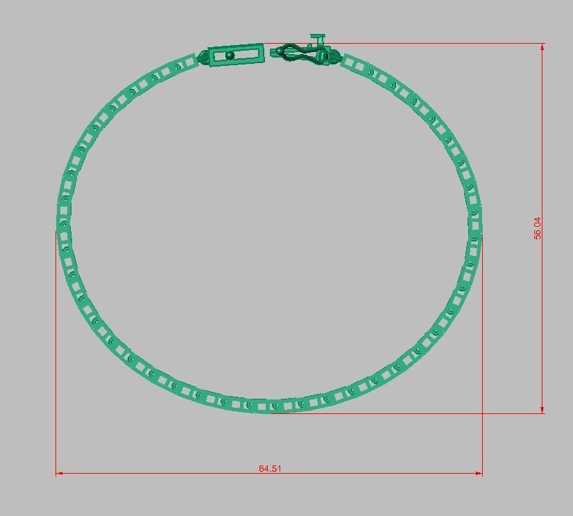 Exclusive Bracelet model 3D printable model 0021 3D print model_17