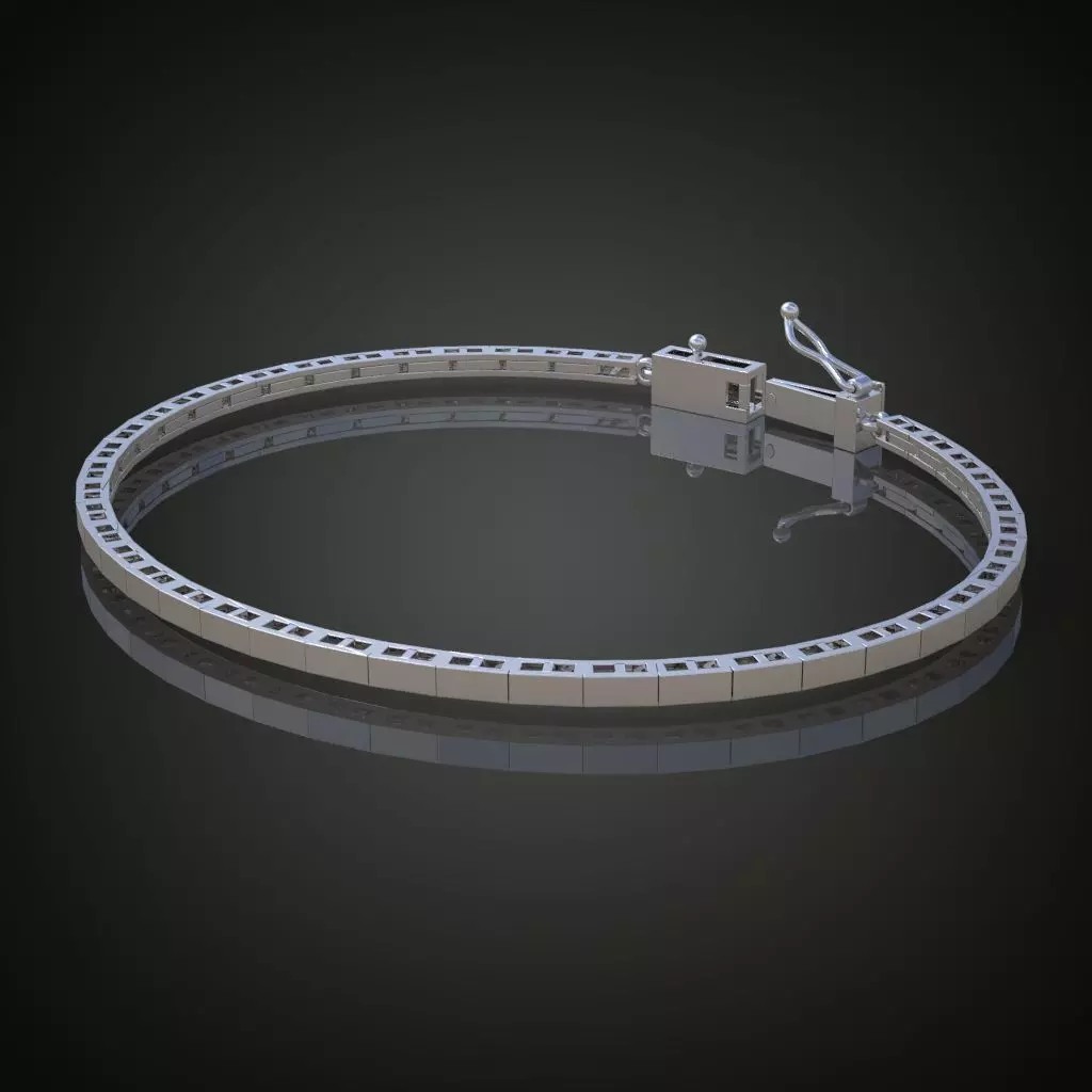 Exclusive Bracelet model 3D printable model 0021 3D print model_0