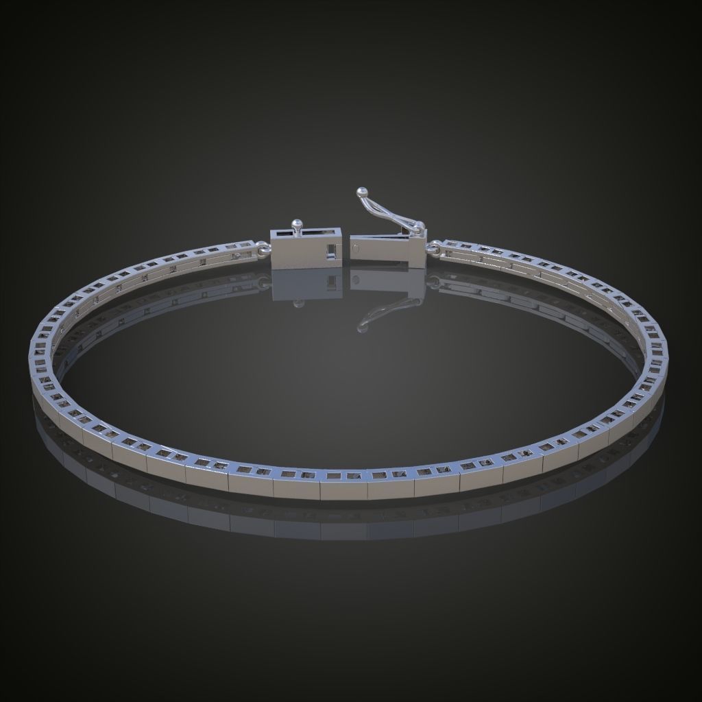Exclusive Bracelet model 3D printable model 0021 3D print model_4