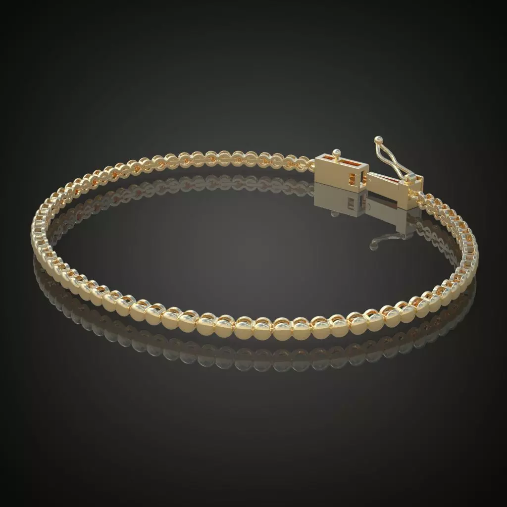 Exclusive Bracelet model 3D printable model 0022 3D print model_0
