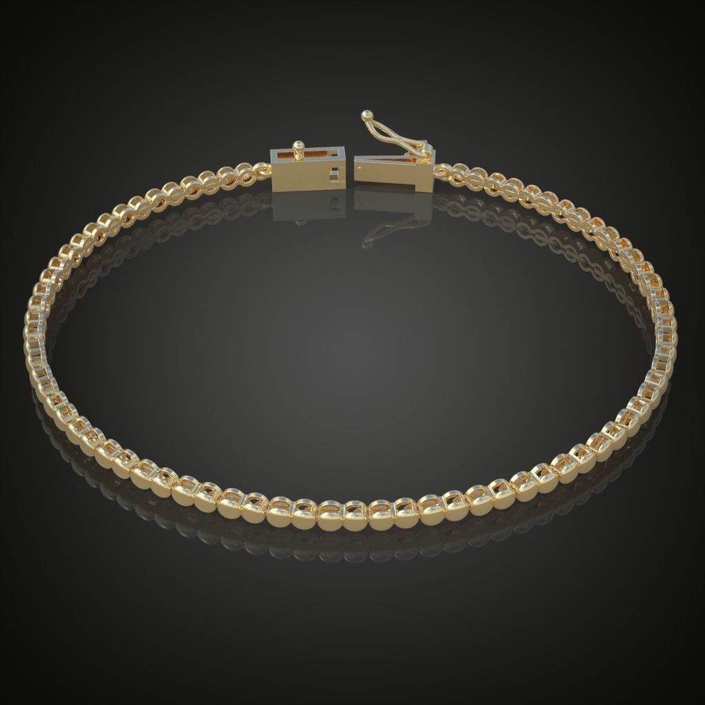 Exclusive Bracelet model 3D printable model 0022 3D print model_7