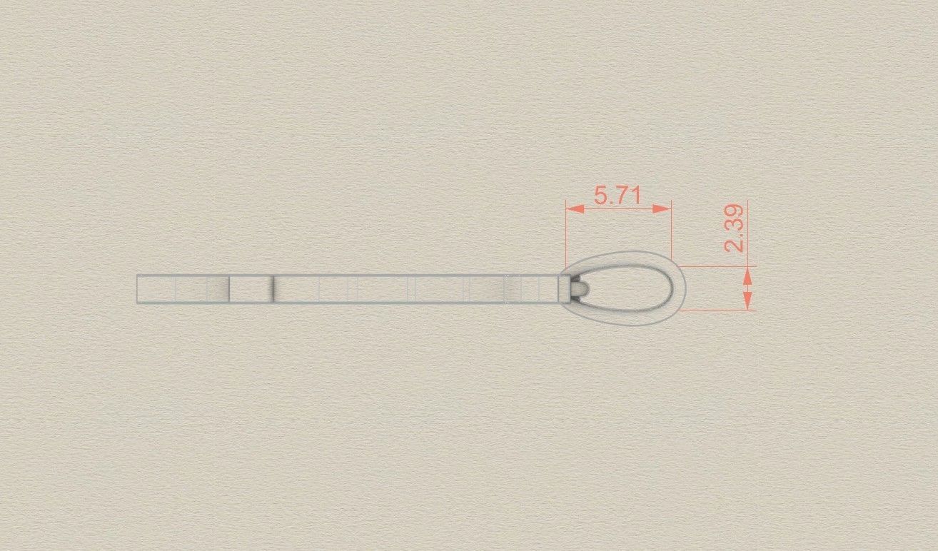 Model 862 Initial P Letter Pendant 3D print model_7