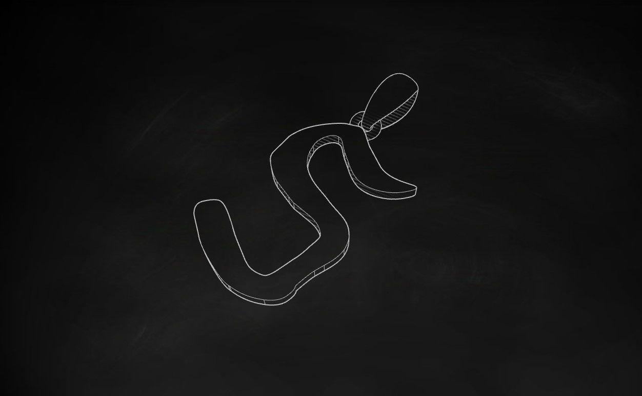 Model 864 Initial S Letter Pendant 3D print model_9