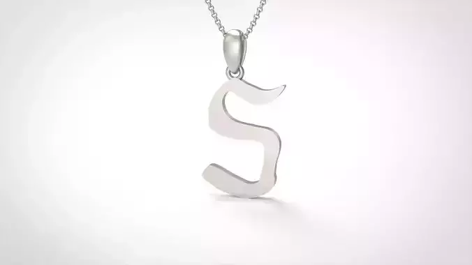 Model 864 Initial S Letter Pendant 3D print model