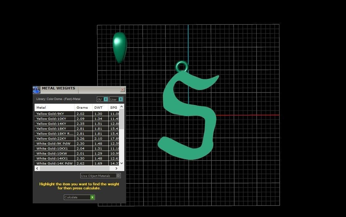 Model 864 Initial S Letter Pendant 3D print model_10