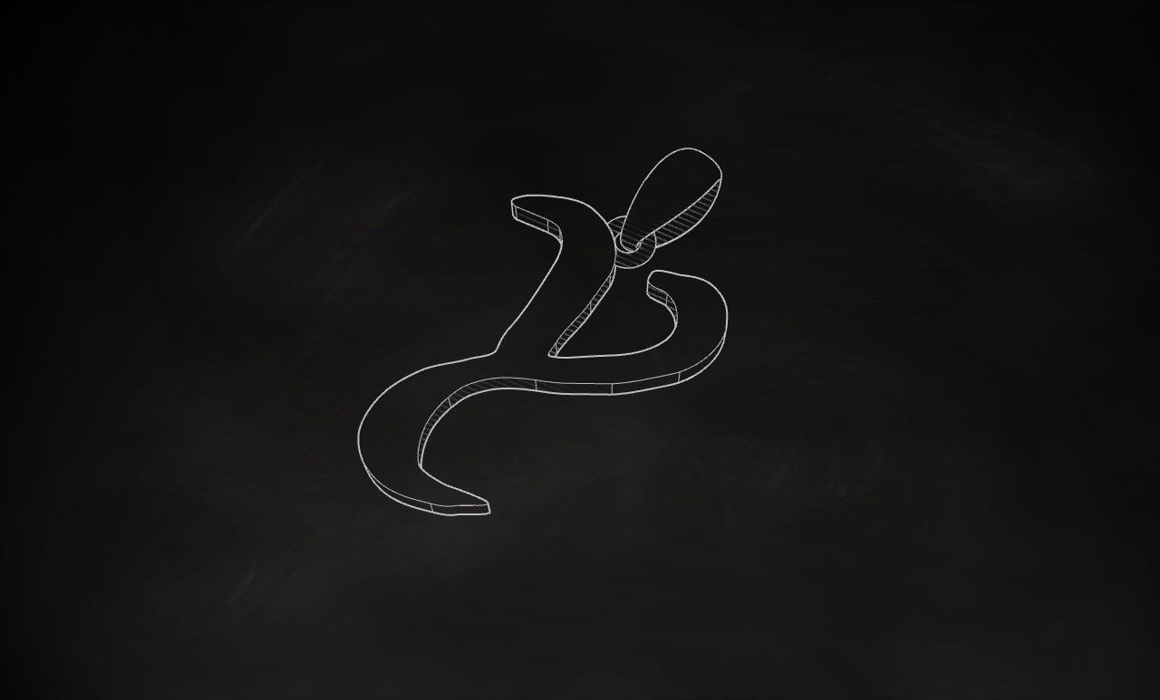 Model 868 Initial Y Letter Pendant 3D print model_9