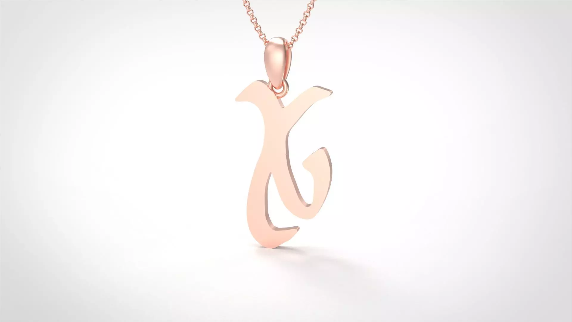 Model 871 Initial X Letter Pendant 3D print model_0