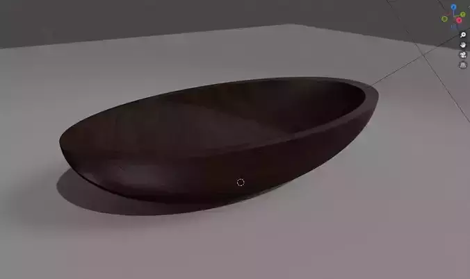 Simple wooden bowl