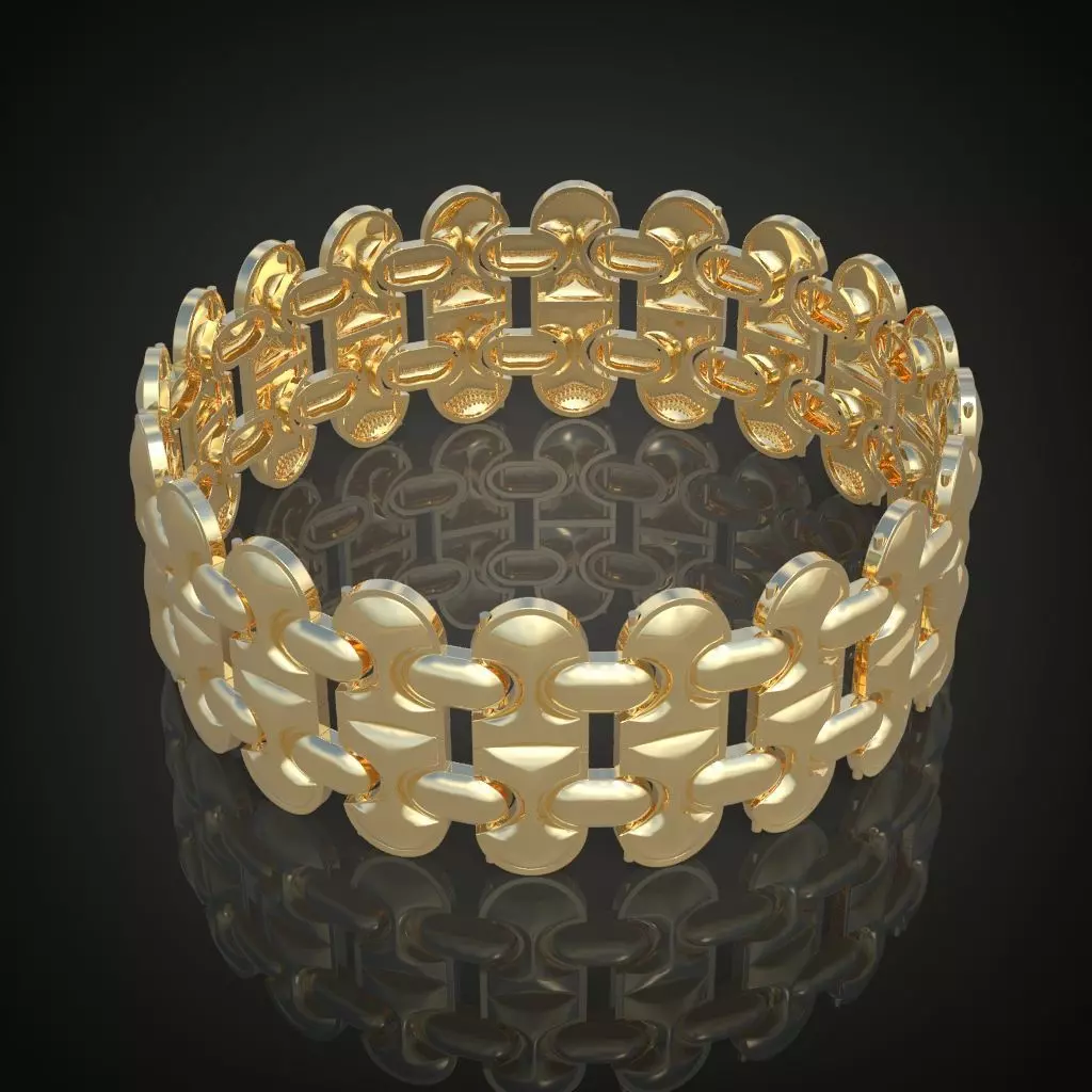 Exclusive Bracelet model 3D printable model 0006 Free 3D print model