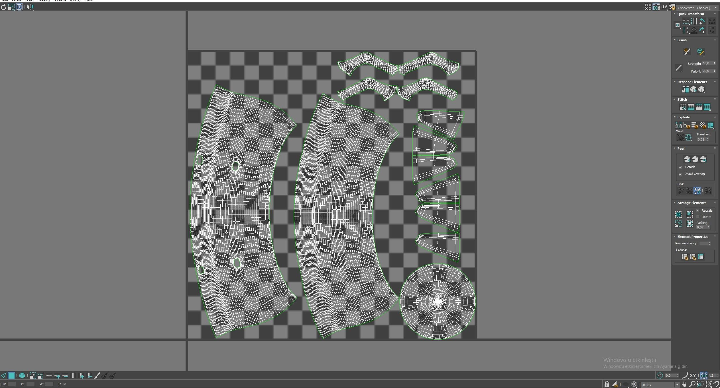 Witchs Cauldron Low-poly 3D model_9