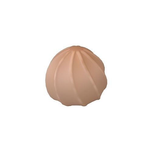 Cream v1 002 Low-poly 3D model