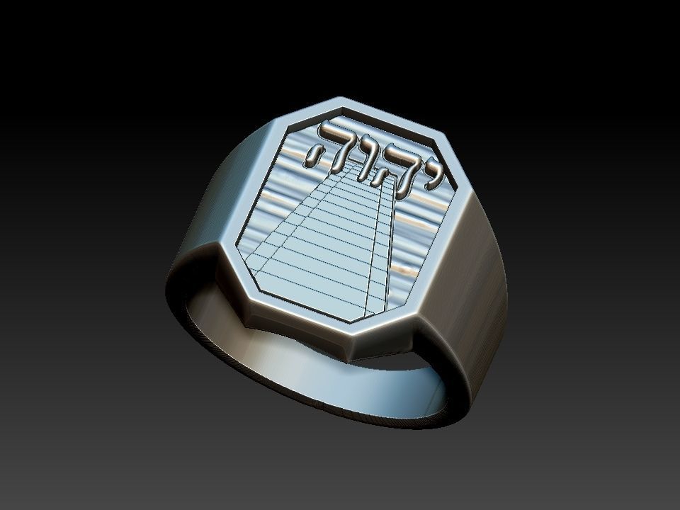 Yahweh YHWH Jave Ring 3D print model_17