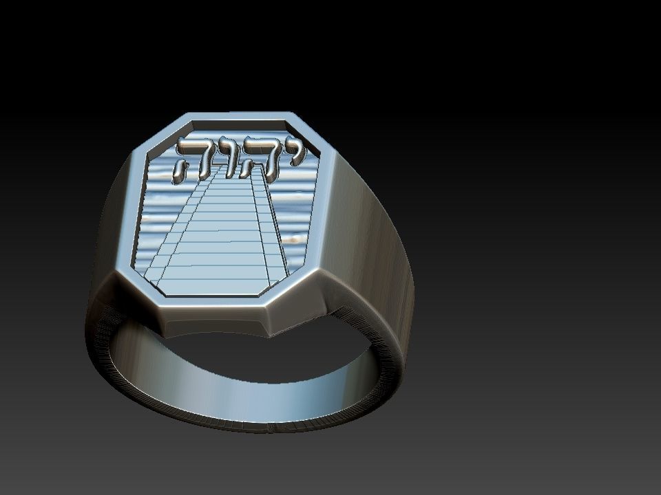 Yahweh YHWH Jave Ring 3D print model_14
