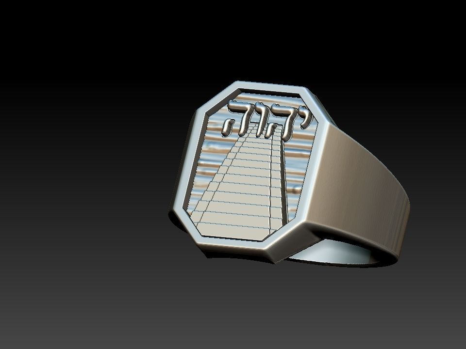 Yahweh YHWH Jave Ring 3D print model_21