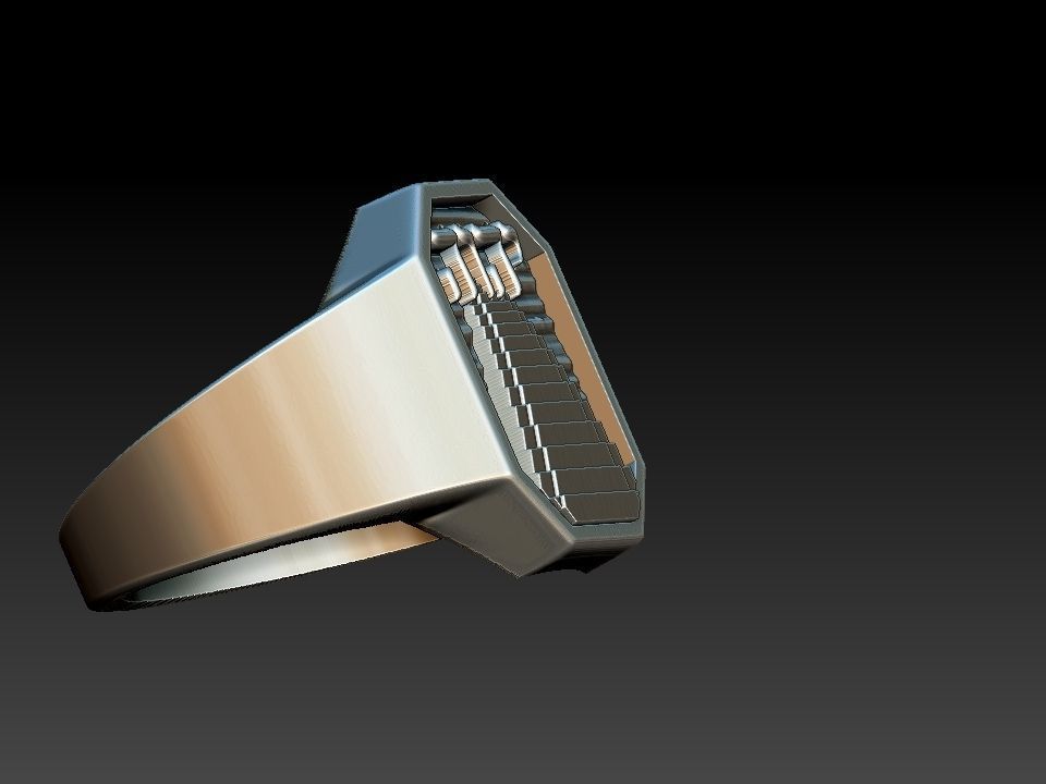 Yahweh YHWH Jave Ring 3D print model_3