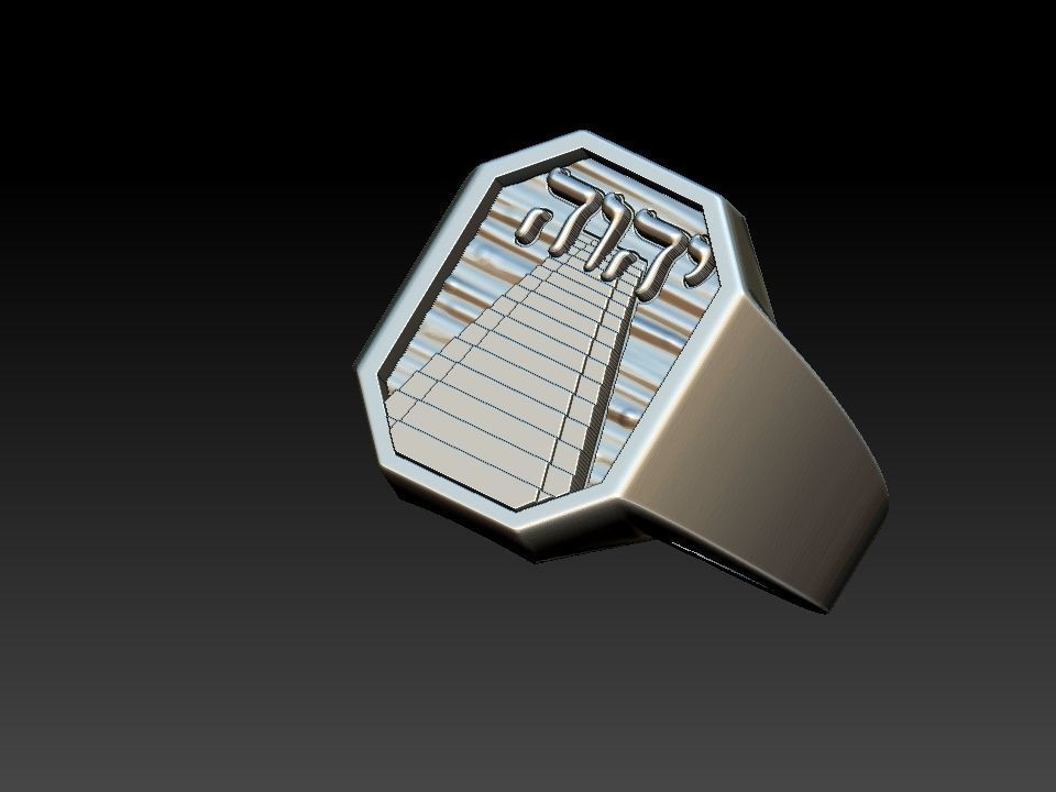 Yahweh YHWH Jave Ring 3D print model_18
