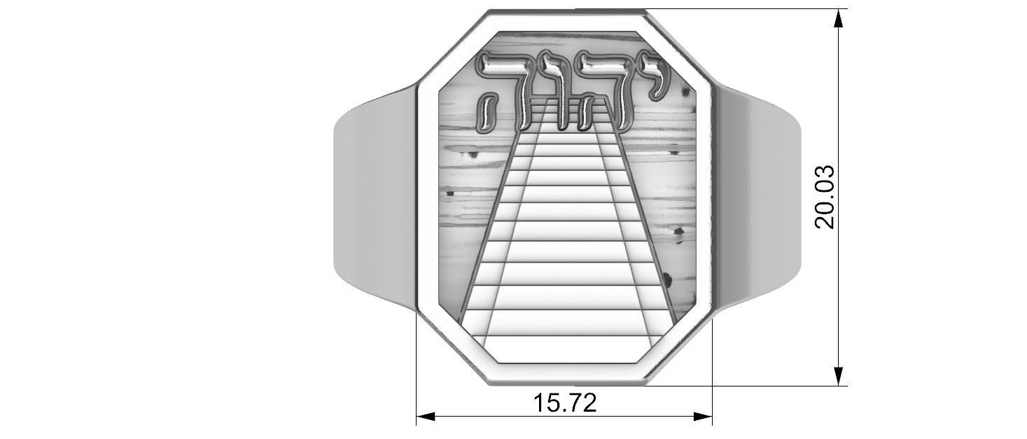Yahweh YHWH Jave Ring 3D print model_6