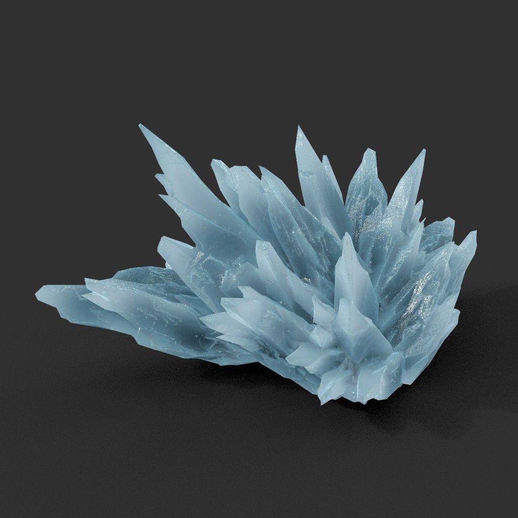 Scifi Spiky Ice 220626 - Ultra HD 16K Textures Low-poly 3D model_11