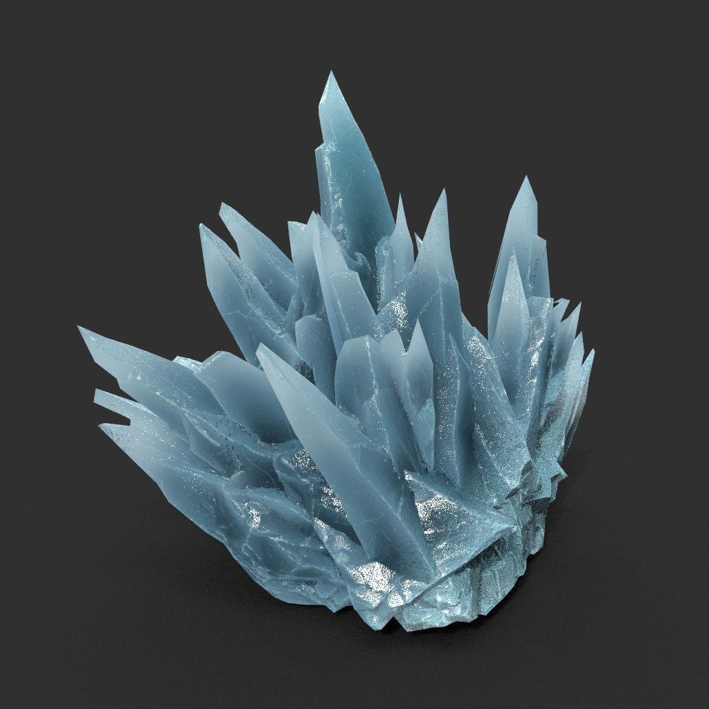 Scifi Spiky Ice 220626 - Ultra HD 16K Textures Low-poly 3D model_13