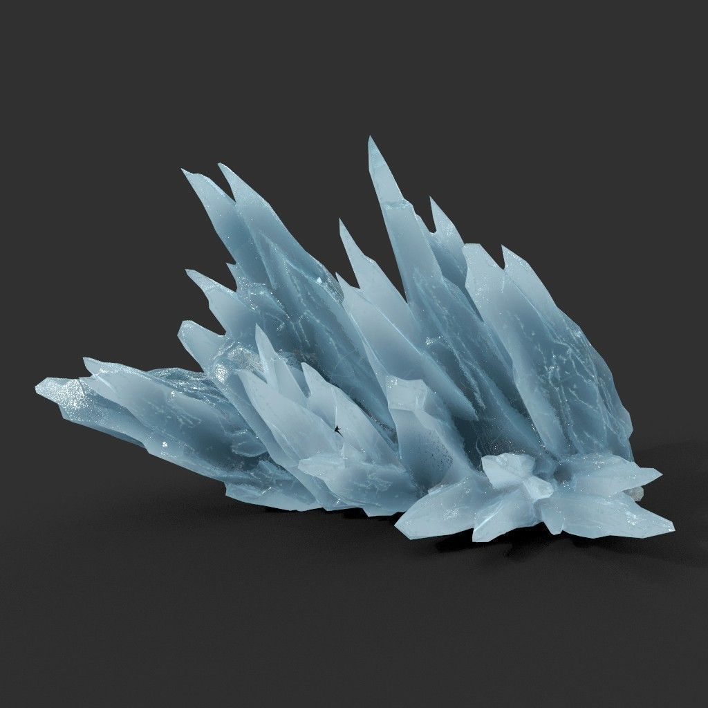 Scifi Spiky Ice 220626 - Ultra HD 16K Textures Low-poly 3D model_7