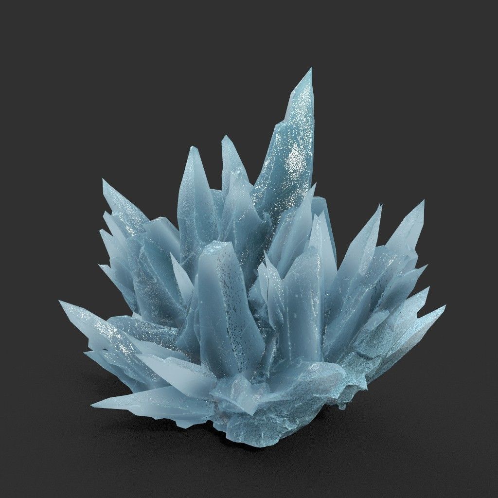 Scifi Spiky Ice 220626 - Ultra HD 16K Textures Low-poly 3D model_15