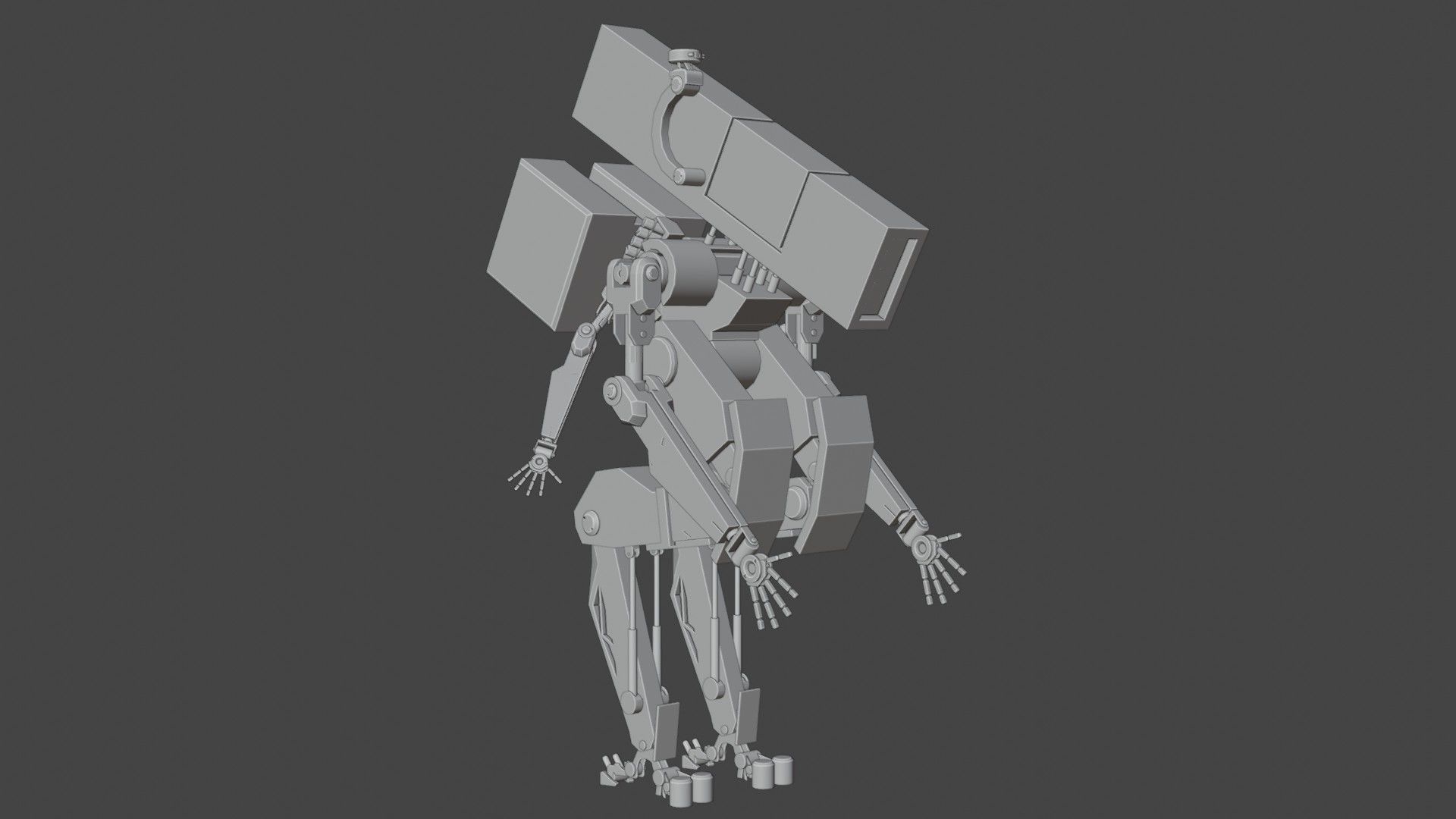 Scout Mech 3D model_2