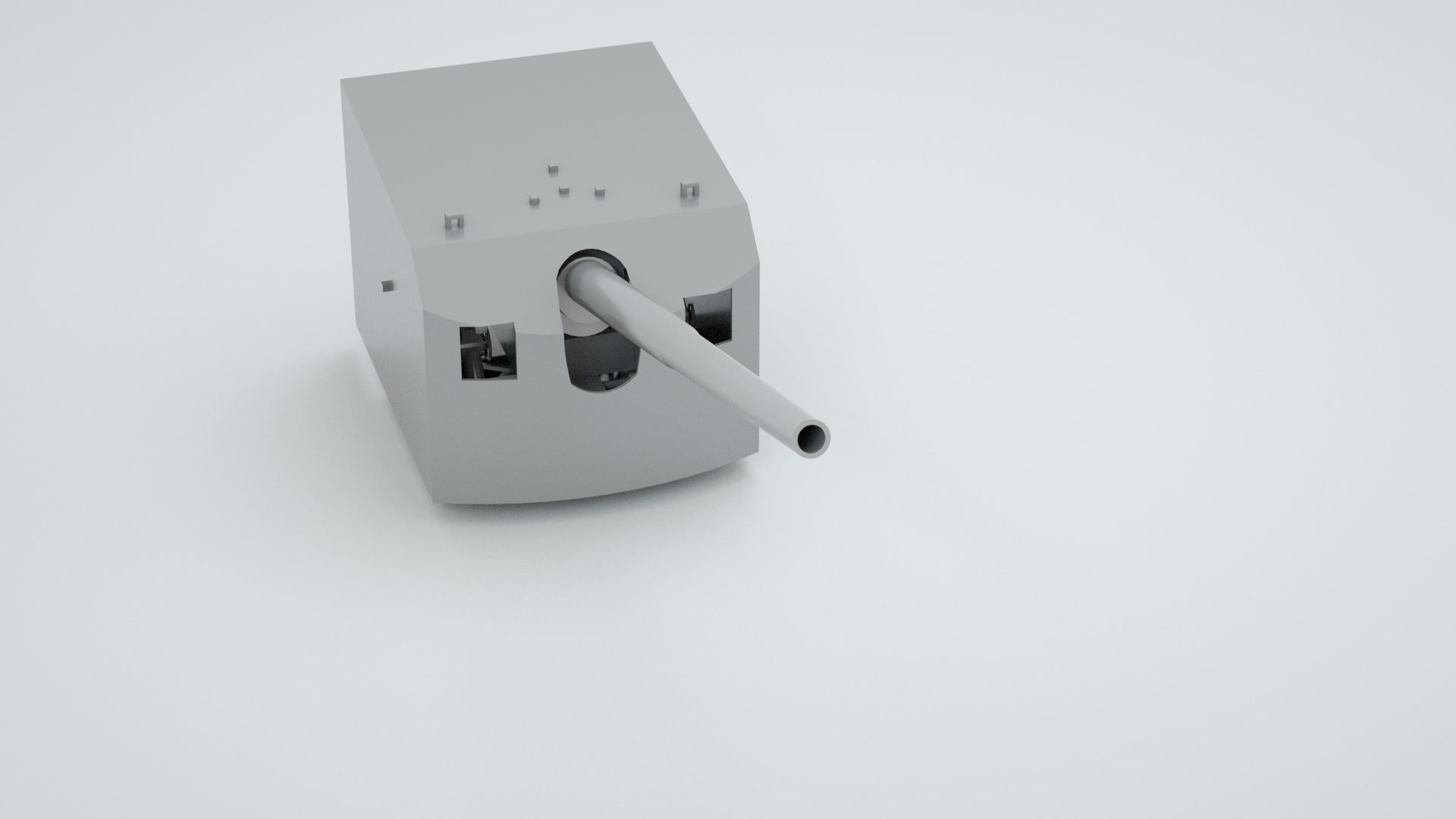 Bofors 15cm 150mm 50 Mk6 Naval Gun and Artillery 3D model_4