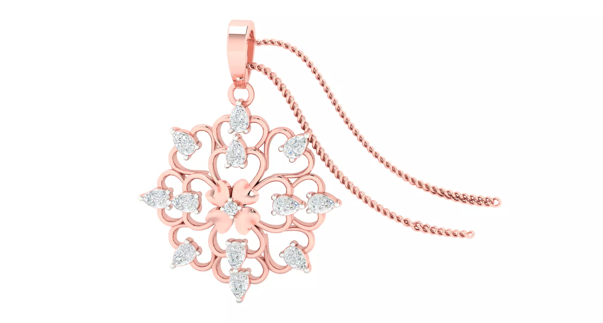 Women Pendants 3dm STL OBJ FBX Renders Details 3D print model