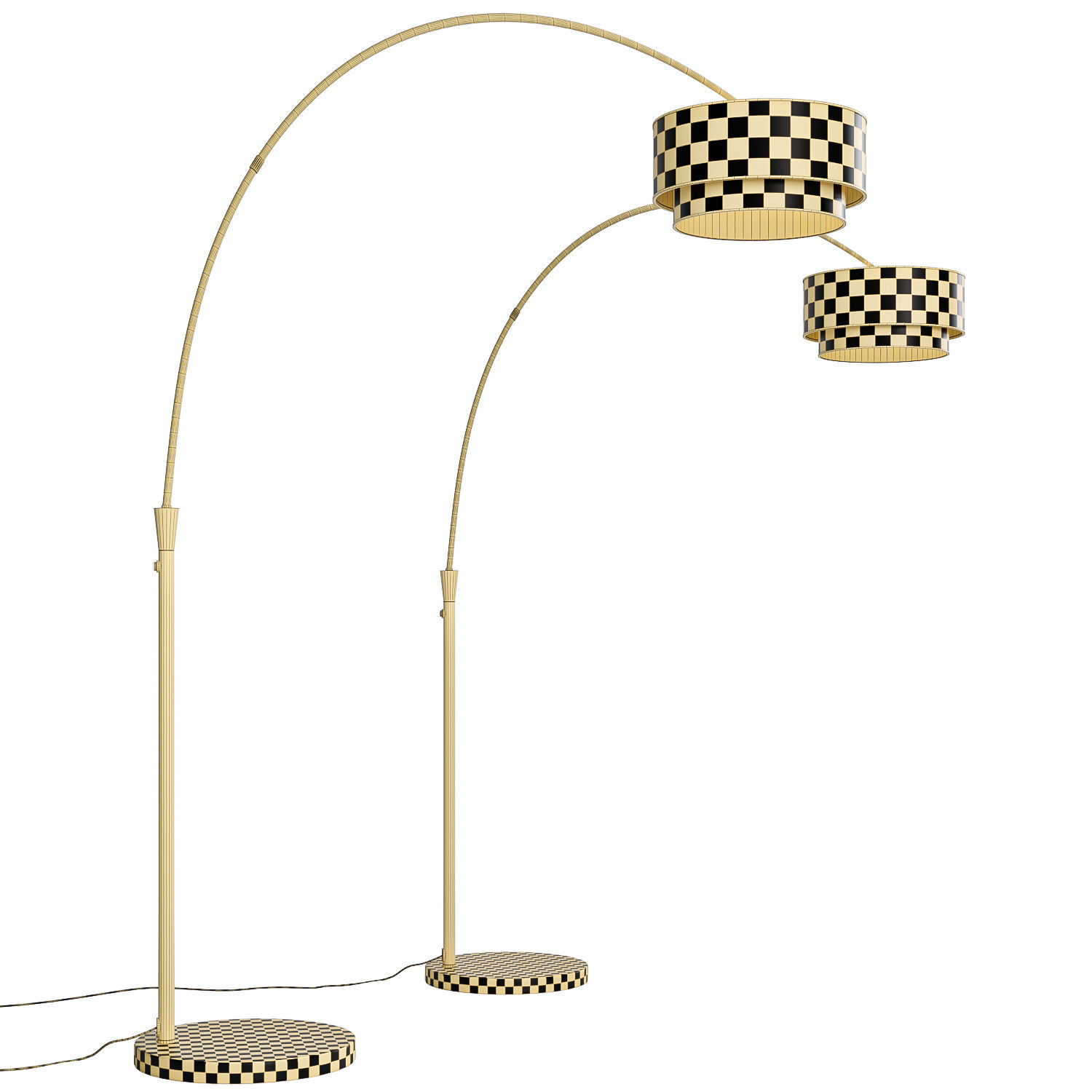 Dina Arched Floor Lamp 3D model_2