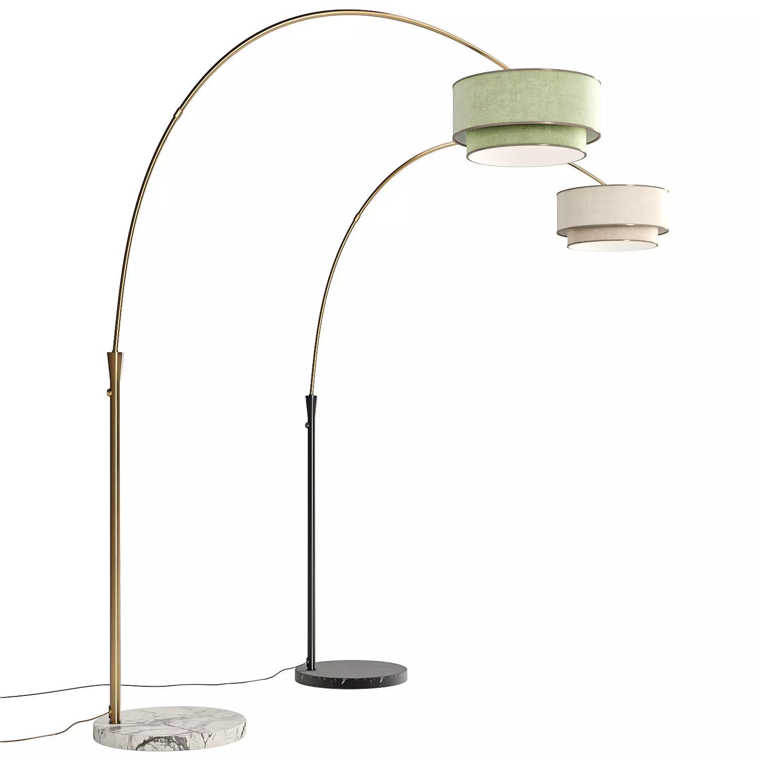 Dina Arched Floor Lamp 3D model_0