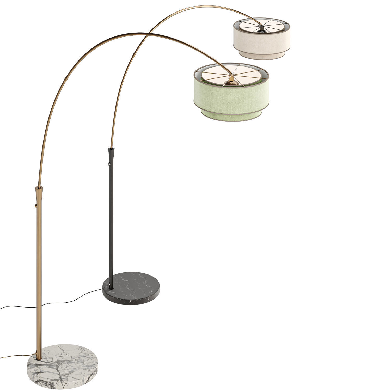 Dina Arched Floor Lamp 3D model_1