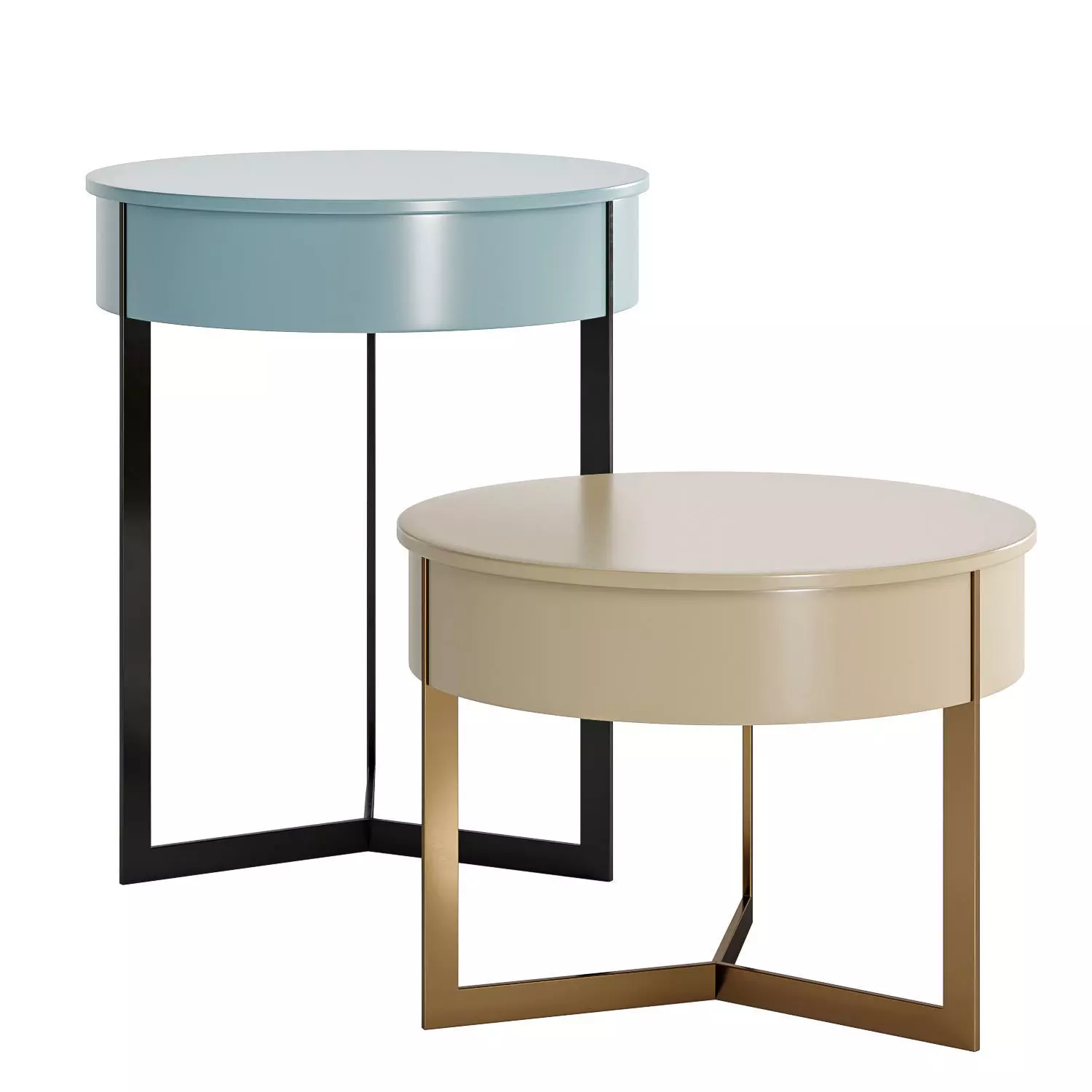 sign side table design by studio Kairos 3D model