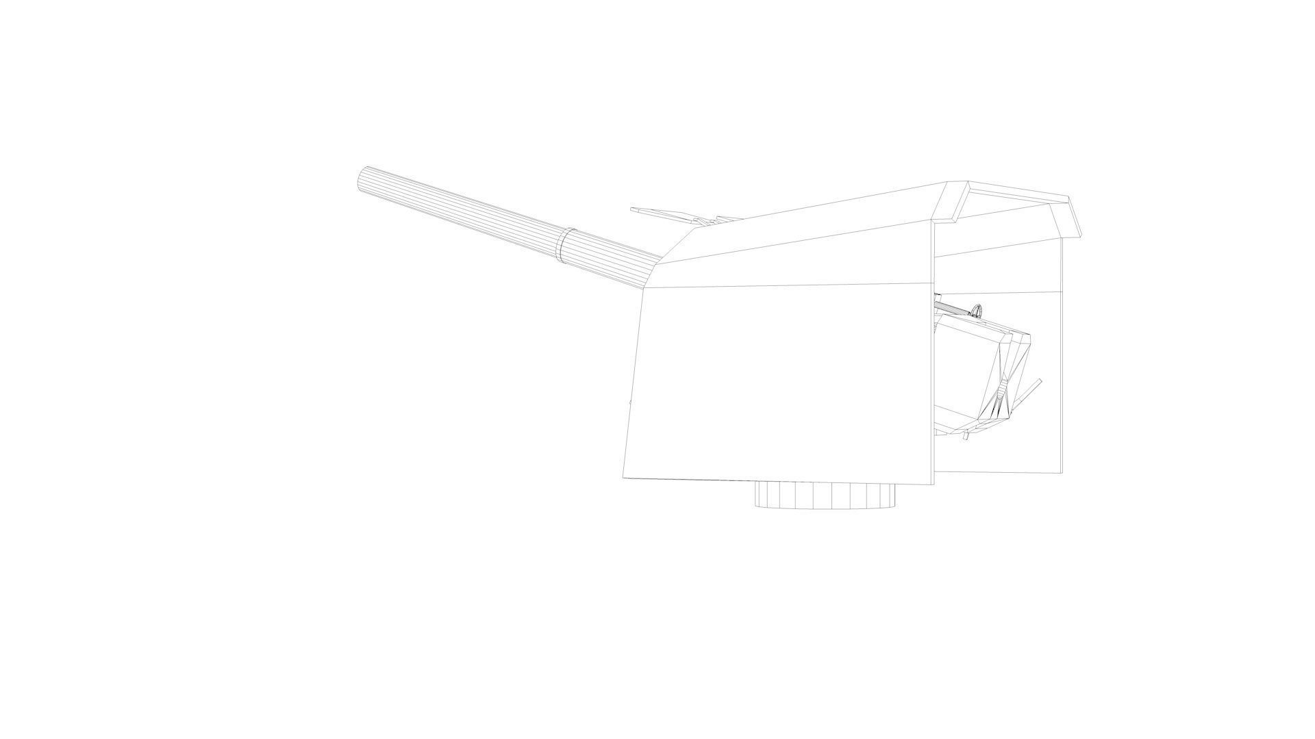 127mm 128mm SK C - 34 Naval Gun 3D model_22