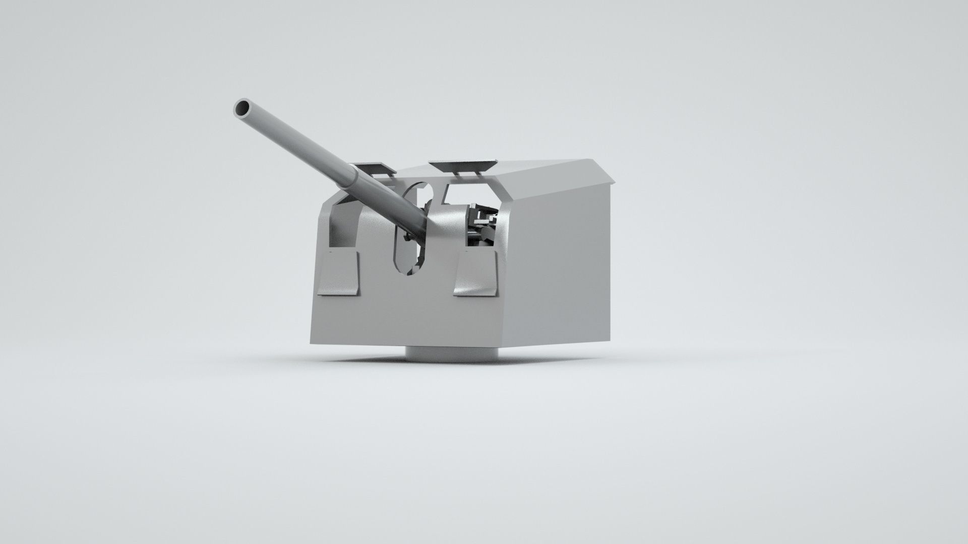 127mm 128mm SK C - 34 Naval Gun 3D model_5